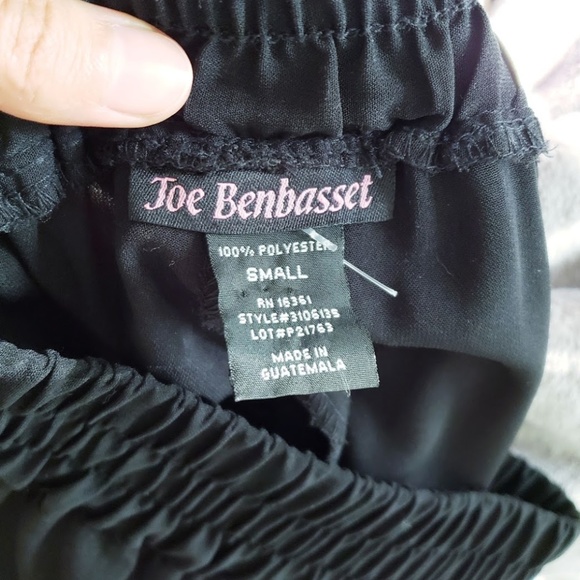 Black Wide Leg Pants Small - Elastic waist - Picture 3 of 6